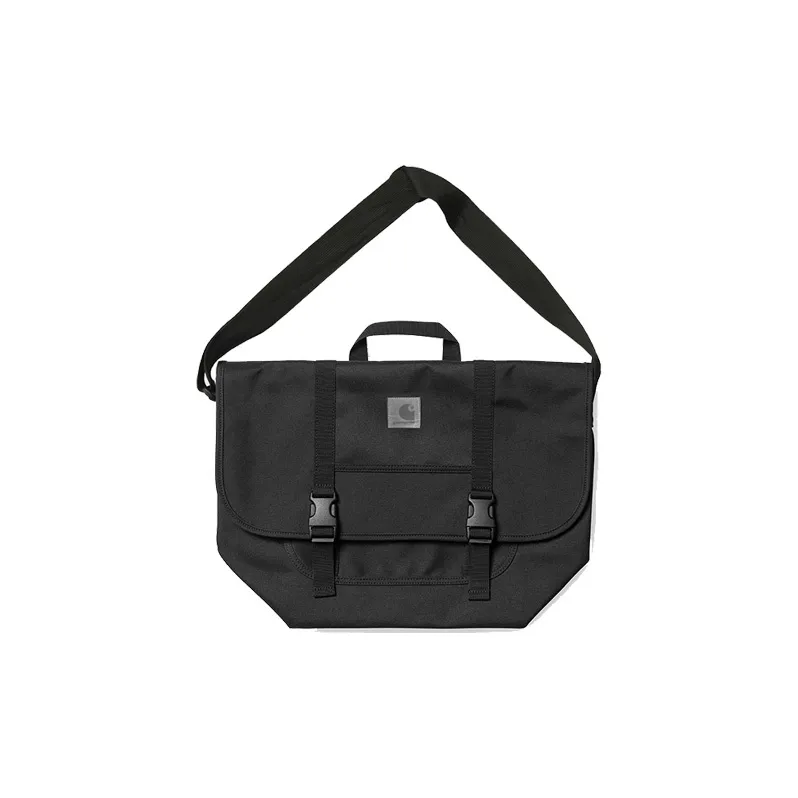 Carhartt WIP Canvas Messenger Bag, Crossbody Bag, Shoulder Bag Unisex Black-0