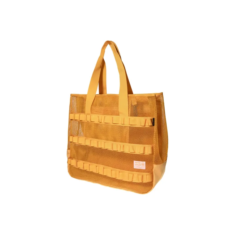 Rough Enough Nylon Fabric Tote Bag, Shopping Bag, Handbag, Shoulder Bag Women's Yellow/Black-5