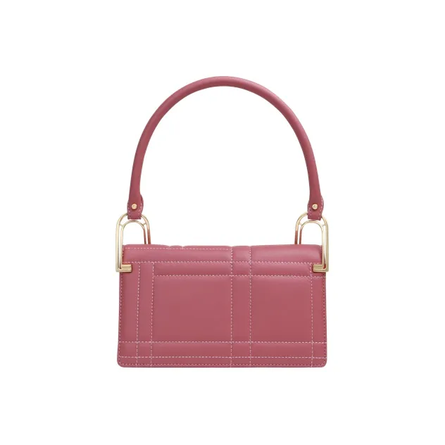 APEDE MOD Cow Leather Square Bag Handbag Women's Smoky Pink-0