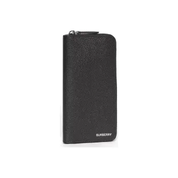 Burberry Bag Collection Calfskin Clutch Card Holder, Wallet Men's Black