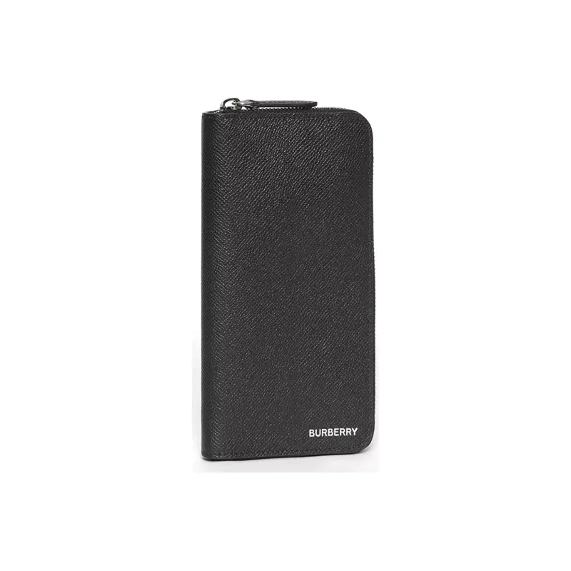 Burberry Bag Collection Calfskin Clutch Card Holder, Wallet Men's Black-0