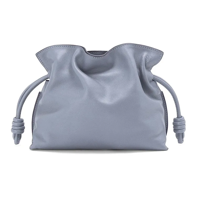 LOEWE Flamenco Napa Calf Leather Clutches Shoulder Bag Crossbody Bag Mini Women's Atlantic Blue-0