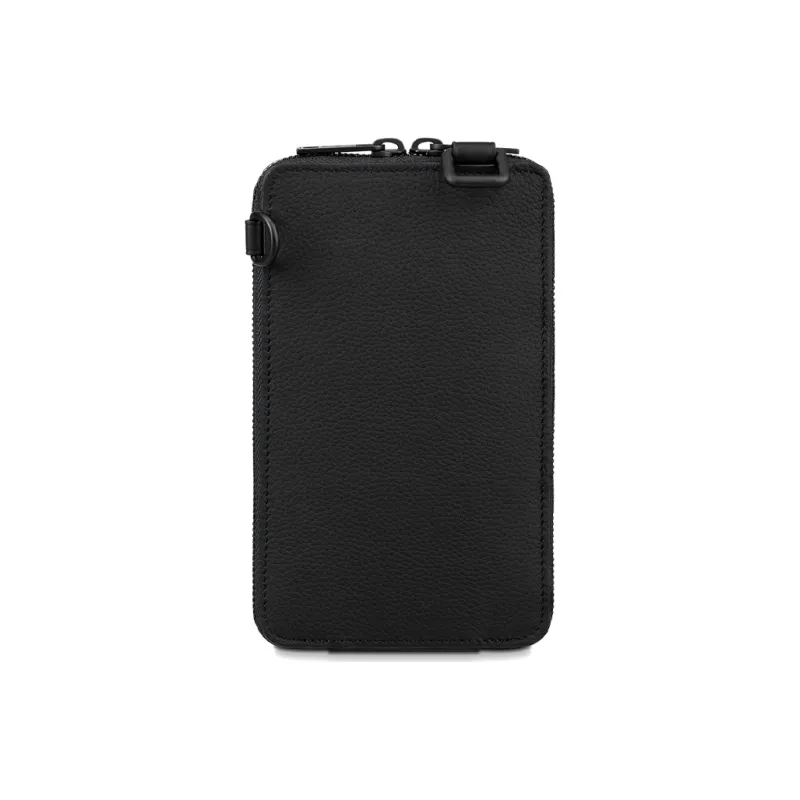 LOUIS VUITTON Grain Calfskin Handheld Shoulder Bag, Crossbody Bag, Cell Phone Pouch Regular Men's Black-2