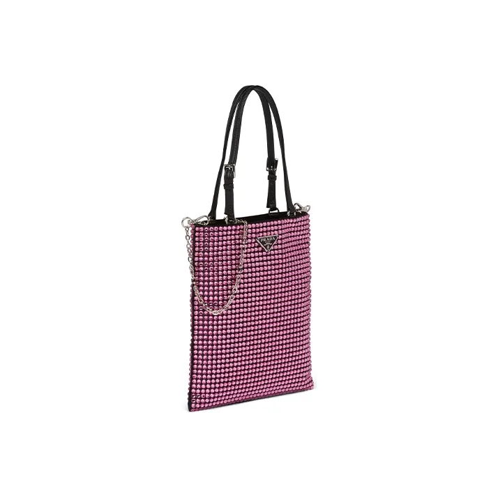 PRADA Nylon Handbag Regular Women's Pink-2