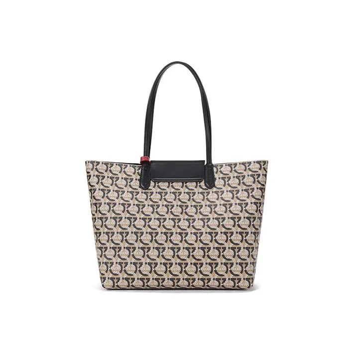 FERRAGAMO Coated Canvas Shoulder Bag Regular Women's Multicolor-4