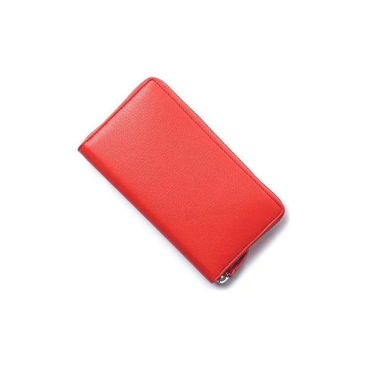 Balenciaga Leather Wallet Women's Red-2