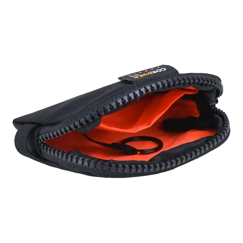 Rough Enough Nylon Fabric Hanging Bag Coin Purse Wallet Small Size Unisex Black-1