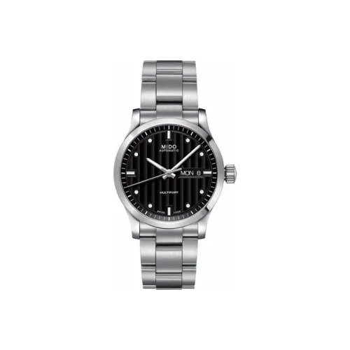 MIDO Men’s Multifort Series Automatic Mechanical Watch 38mm M005.830.11.051.80 Silver/Black