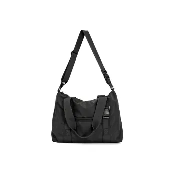 MYEDITION Nylon Fabric Travel Bag, Handbag, Shoulder Bag Regular Unisex Black