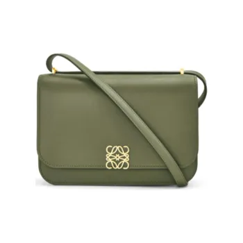 LOEWE Goya Cow Leather Shoulder Bag, Crossbody Bag Medium Size Women's Candy Color, Avocado Green
