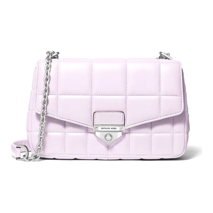 MICHAEL KORS Soho Sheepskin Crossbody Bag, Shoulder Bag Large Size Women's Light Purple-0