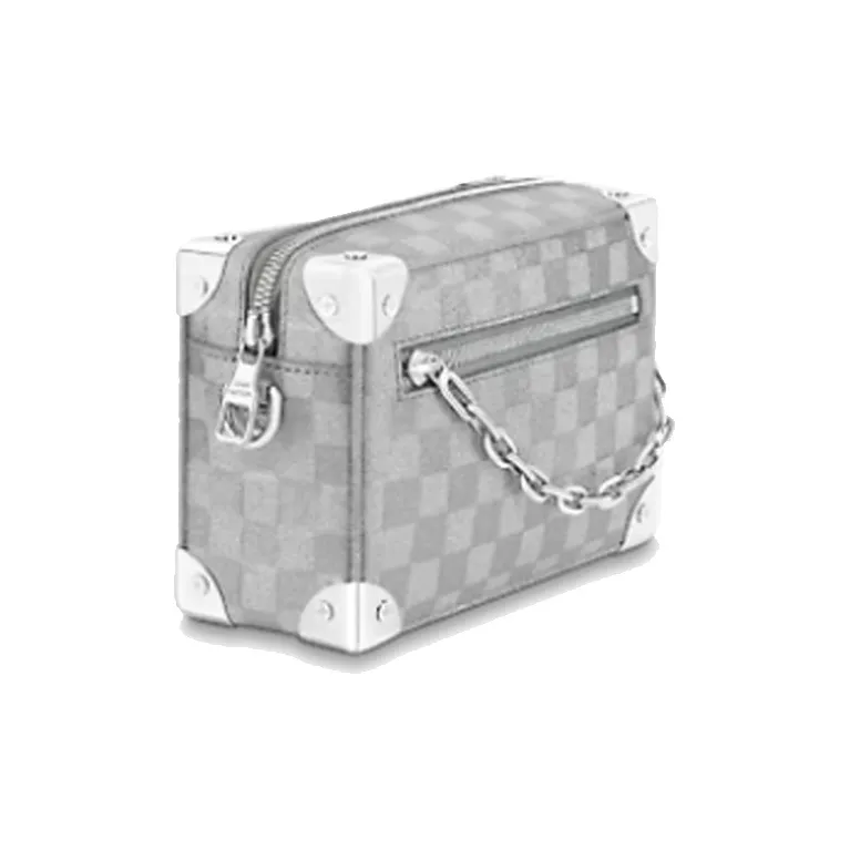 LOUIS VUITTON Mini Soft Trunk Glitter Silver-2