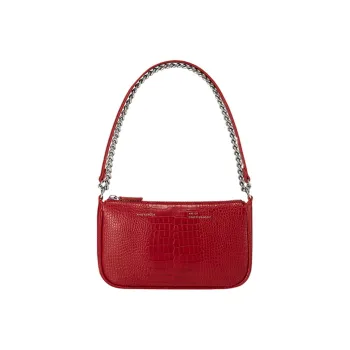 FIND KAPOOR Artificial Leather Handheld One Shoulder Handbag Women's Red/Brown/Yellow/Black