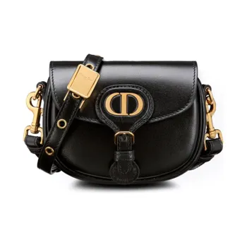 DIOR Bobby Cow Leather Handbag, Shoulder Bag, Crossbody Bag Extra Mini Women's Black