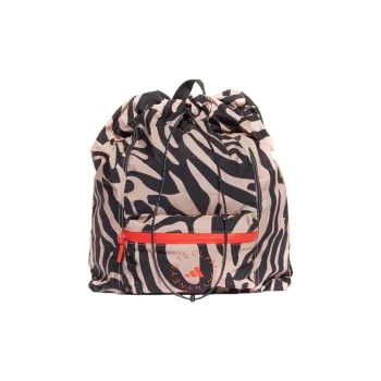 Adidas Polyester Backpack Regular Women's Gray Pearl Pink/Black/Orange Yellow