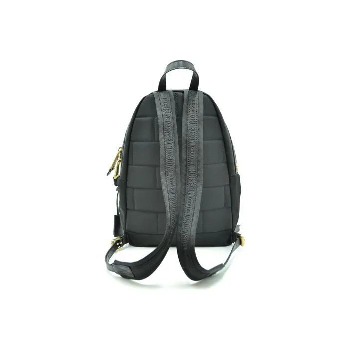 MOSCHINO Fabric With Leather Backpack Women's Black-2