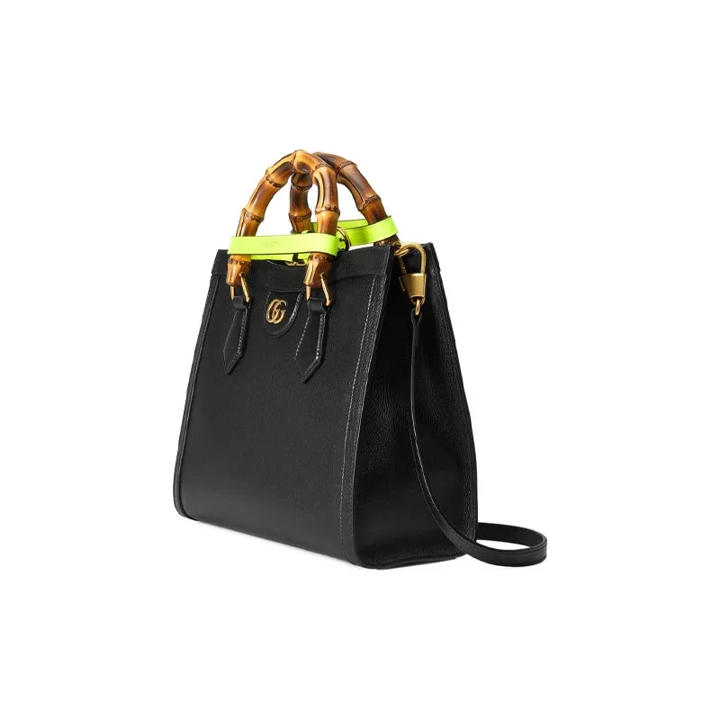 GUCCI Leather Shoulder Bag Crossbody Bag Handbag Small Size Unisex Black-1