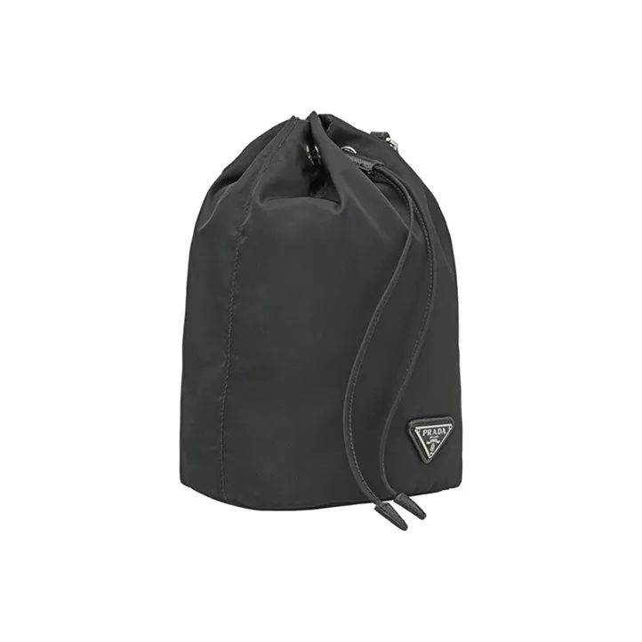 PRADA Nylon Makeup Bag Shoulder Bag Unisex Black-1