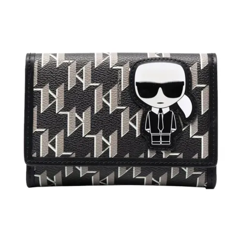 KARL LAGERFELD Polyurethane Wallet Womens Black