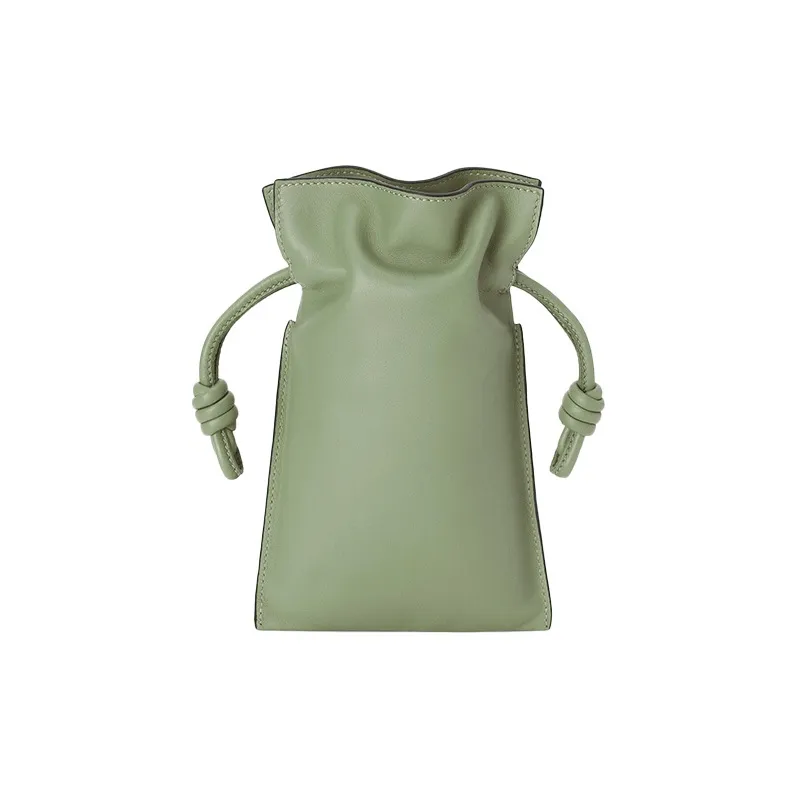 LOEWE Flamenco Nappa Cow Leather Shoulder Bag, Crossbody Bag Women's Rosemary Green-3