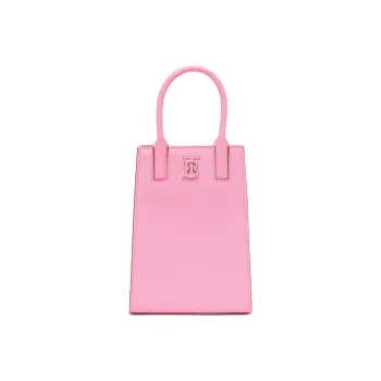 Burberry Micro Grainy Leather Frances Tote Bag Primrose Pink