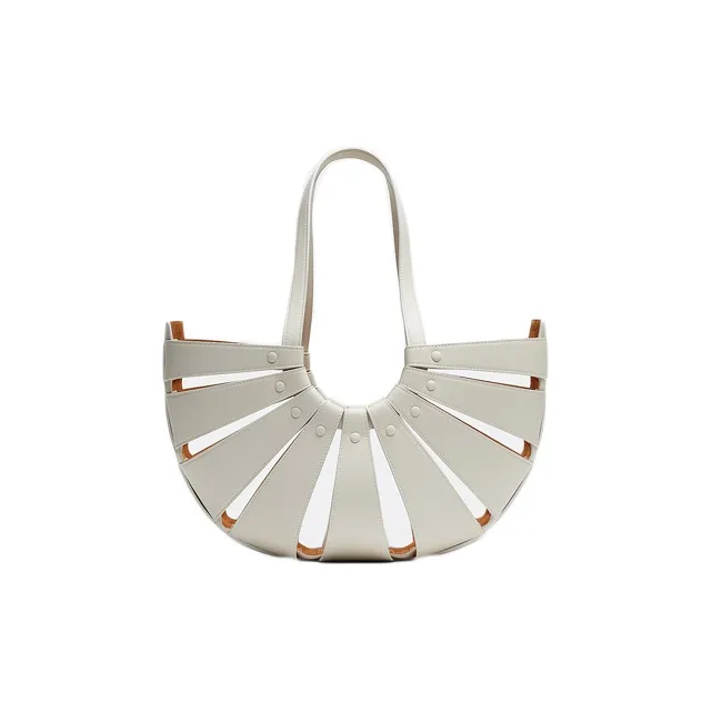 Bottega Veneta The Shell Medium Handbag Grey-2