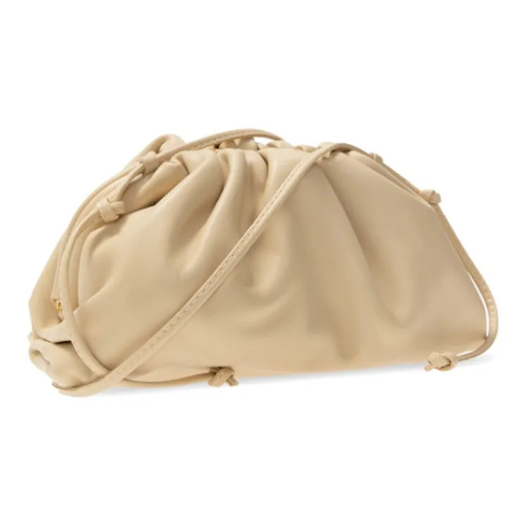 Bottega Veneta Cow Leather Cloud Bag Handheld Shoulder Bag Crossbody Bag Mini Women's Oat-2