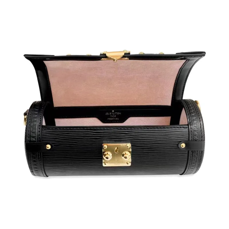 LOUIS VUITTON Papillon Trunk Epi Black-4