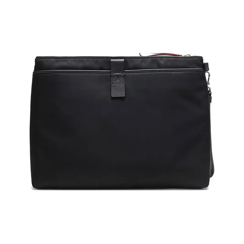 BALLY Fabric Wrist Bag Clutch Men's Black-3