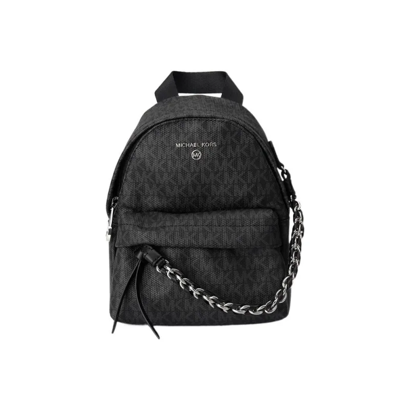 MICHAEL KORS Slater Leather Handbag Backpack Women's Black-0