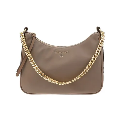 MICHAEL KORS Jet Set Nylon Shoulder Bag Crossbody Bag Medium Size Women's Light Brown