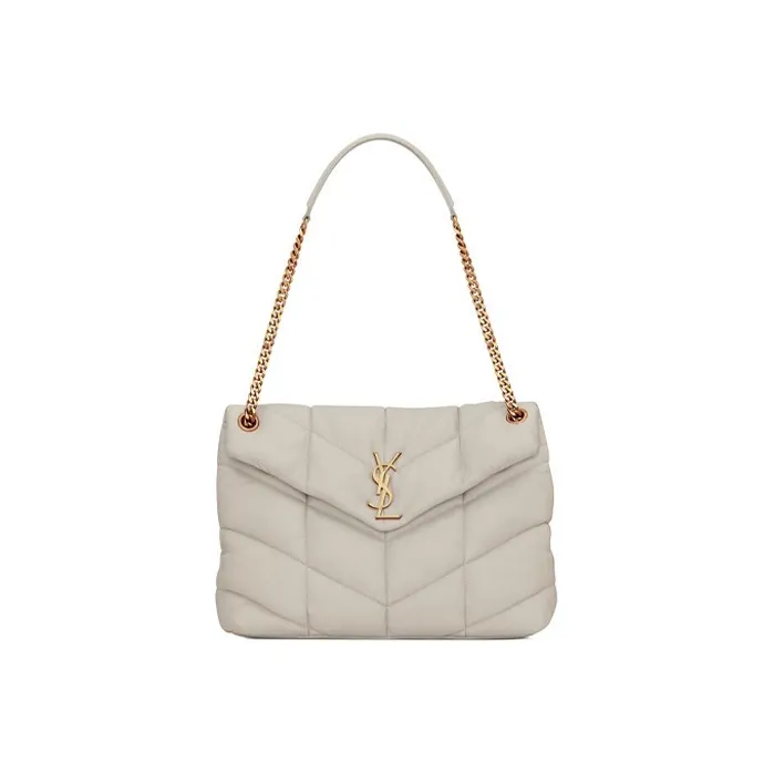 SAINT LAURENT Medium Loulou Quilted Puffer Shoulder Bag-0