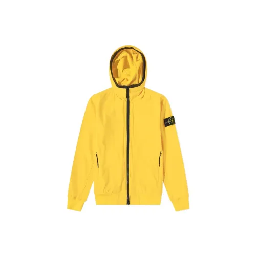 STONE ISLAND Jackets Men Yellow