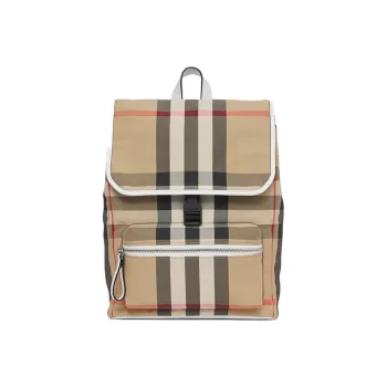 Burberry Vintage Cotton Backpack Unisex Archive Beige