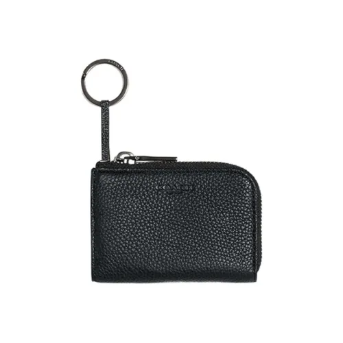 COACH Key Case Key Pouches Black