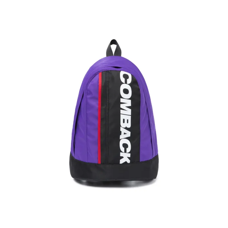 COMBACK Polyamide Backpack Tubas Unisex Black & Gray/Khaki & Blue/Black & Purple Patchwork-16