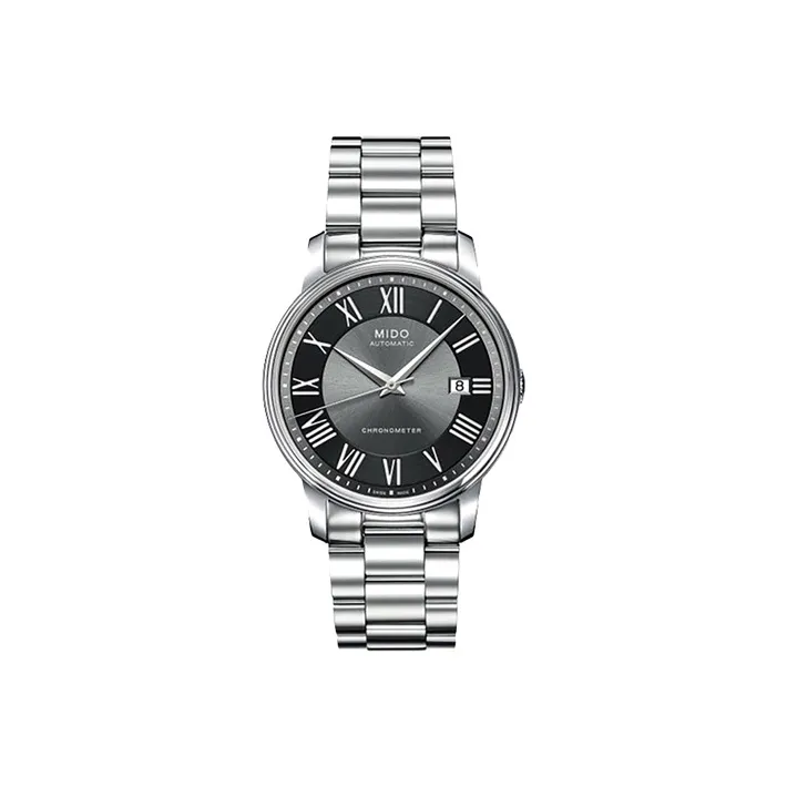 MIDO Baroncelli Collection Automatic Mechanical Movement Men's Watches Watch 39mm Gray Dial-0