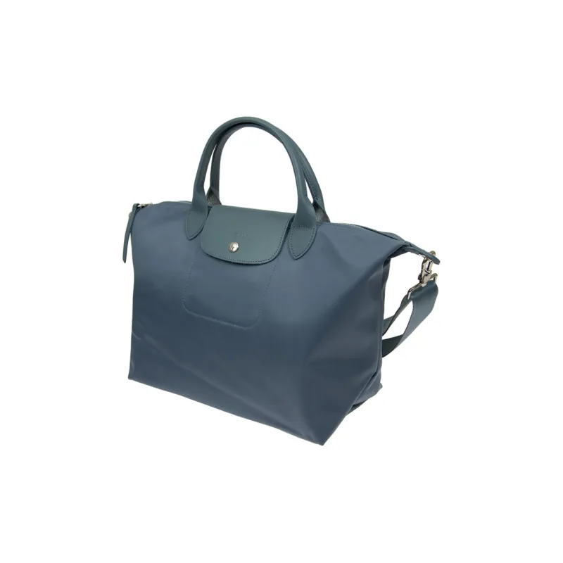 LONGCHAMP Le Pliage Néo Canvas Canvas Bag Dumpling Bag One Shoulder Handbag Regular Women's Blue-1