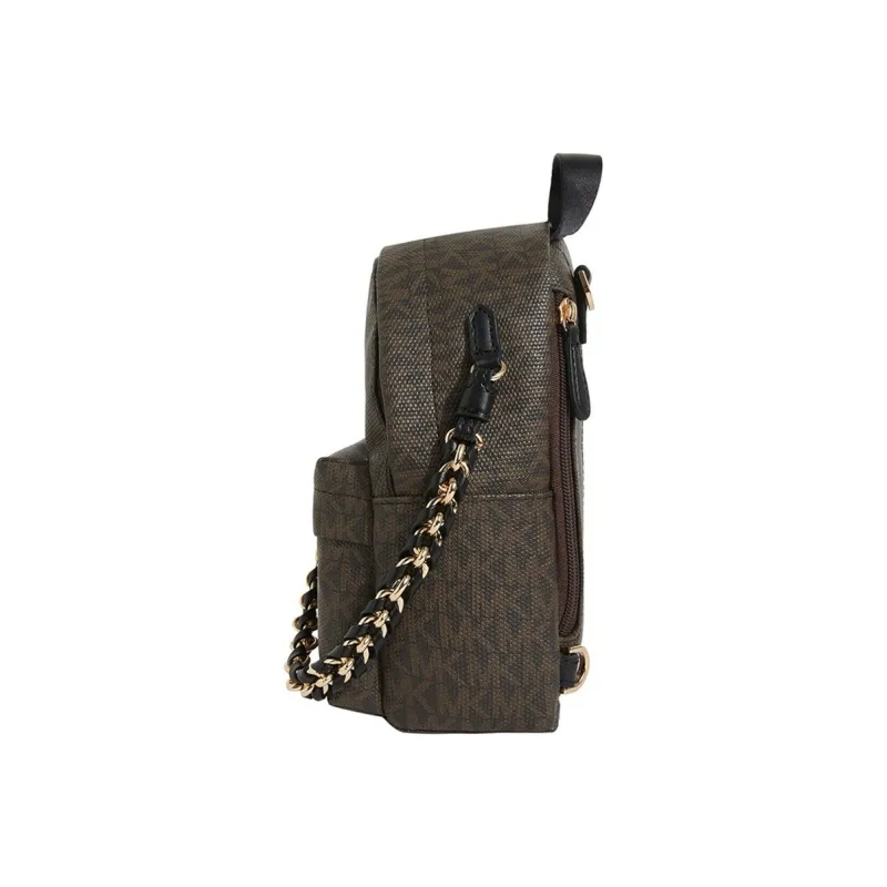 MICHAEL KORS Slater PVC Polyvinyl Chloride Backpack Mini Women's Brown Black-2