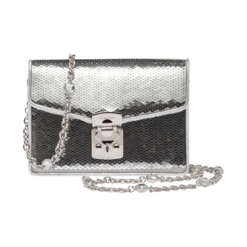 MIU MIU Sheepskin Sequins Crossbody Bag Shoulder Bag Women's ensemble