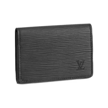 LOUIS VUITTON Enveloppe Carte De Visite Epi Noir Black