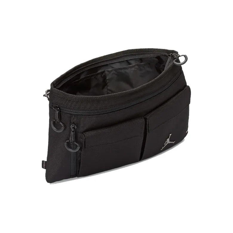 Jordan Polyester Messenger Bag Shoulder Bag Crossbody Bag Regular Men's Black-3