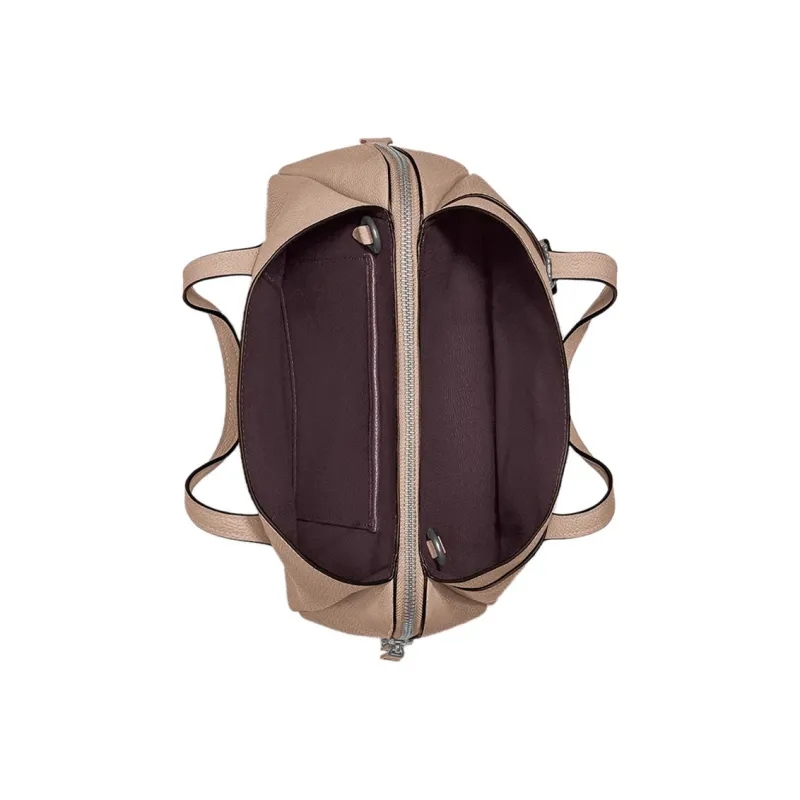 COACH Lora Canvas With Leather Shoulder Bag, Crossbody Bag, Handbag Tubas Women's Khaki-2