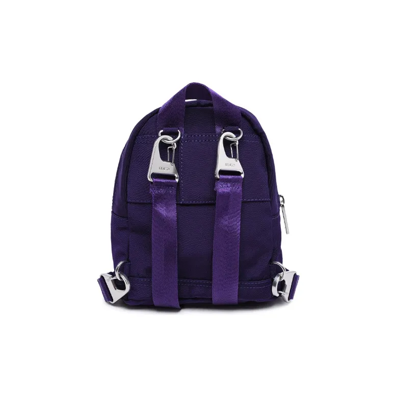 KENZO Embroidered Fabric Backpack Small Size Men's Eggplant Purple-2