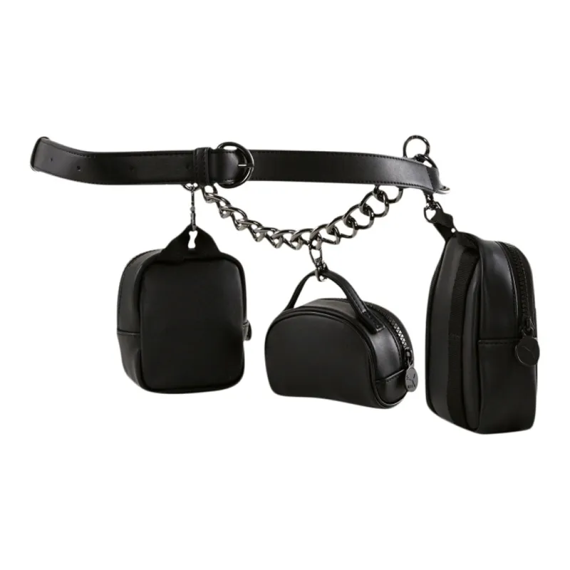 PUMA Artificial Leather Fanny Pack Regular Women's Black-1