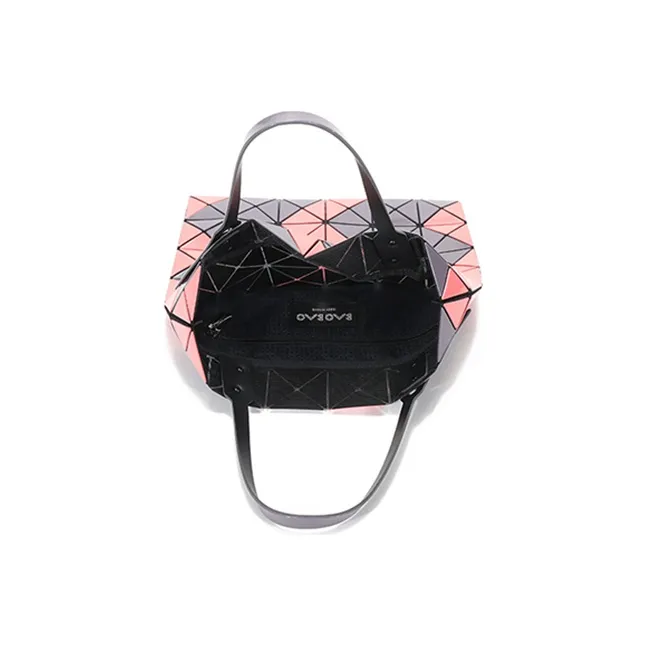 ISSEY MIYAKE PVC Tote Bag, Shopping Bag, Shoulder Bag, Handbag Women's Pink Purple Gray-5
