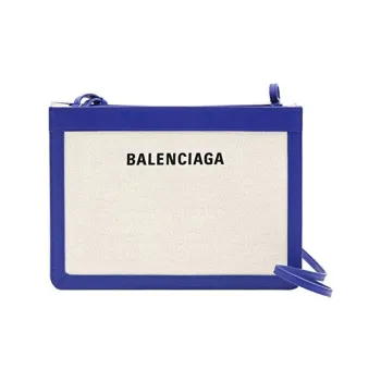Balenciaga Cash Canvas With Leather And Fabric Crossbody Bag, Shoulder Bag Women's