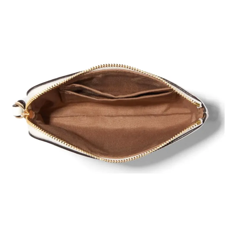COACH Corner Zip PVC Wallet, Coin Pocket, Clutch Regular Women's Chalk White-4