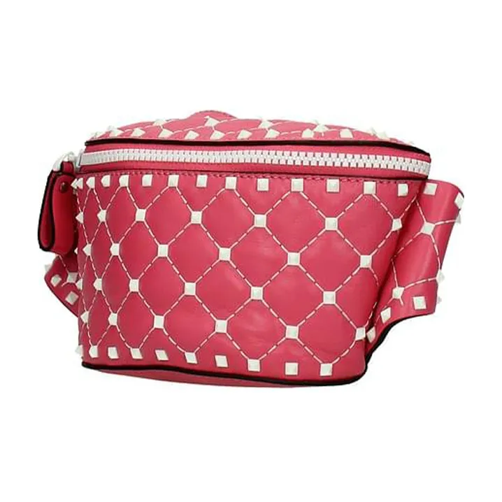 Valentino Leather Fanny Pack Women's Pink-1