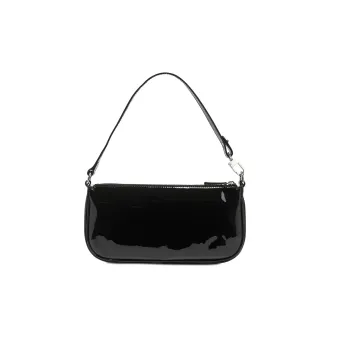 By Far Black Patent Shoulder Bag